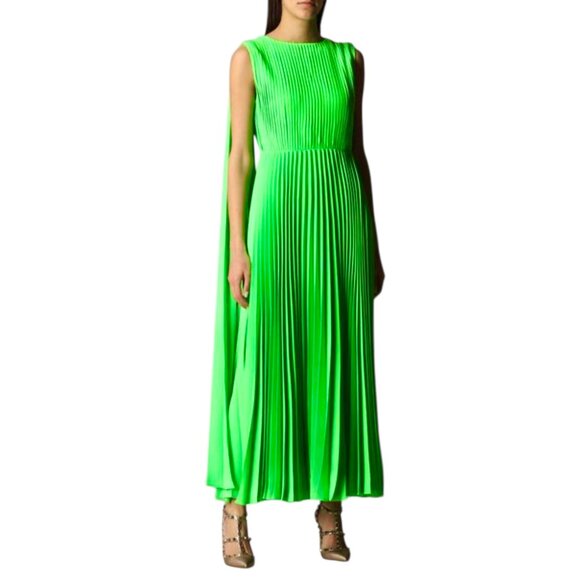 Valentino Garavani Runway pleated caped gown Size 38IT, S/XS US NEW - Picture 10 of 16